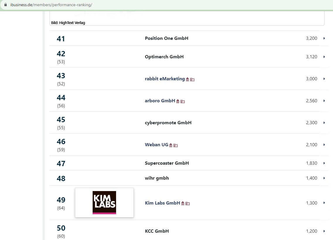 Ranking Performance-Marketing 2023