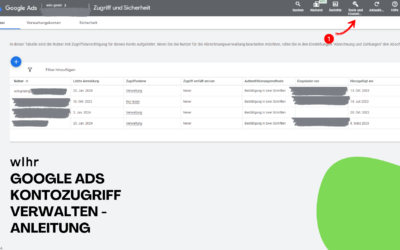 Kontoverwalter Zugriff auf Google Ads Konto geben